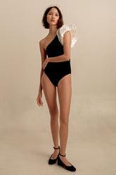 Magda One Shoulder (Black/White)